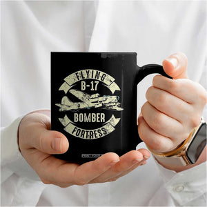 Vintage B-17 Bomber WW2 Aircraft Coffee Mug Plane Aviation Fighter Airplane Retro Grunge TS02 Print Your Wear