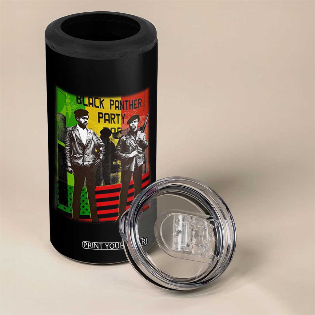 Vintage Black Panther Party 4 in 1 Can Cooler Tumbler Black History Self Defense Huey Newton Bobby Seale TS10 Print Your Wear