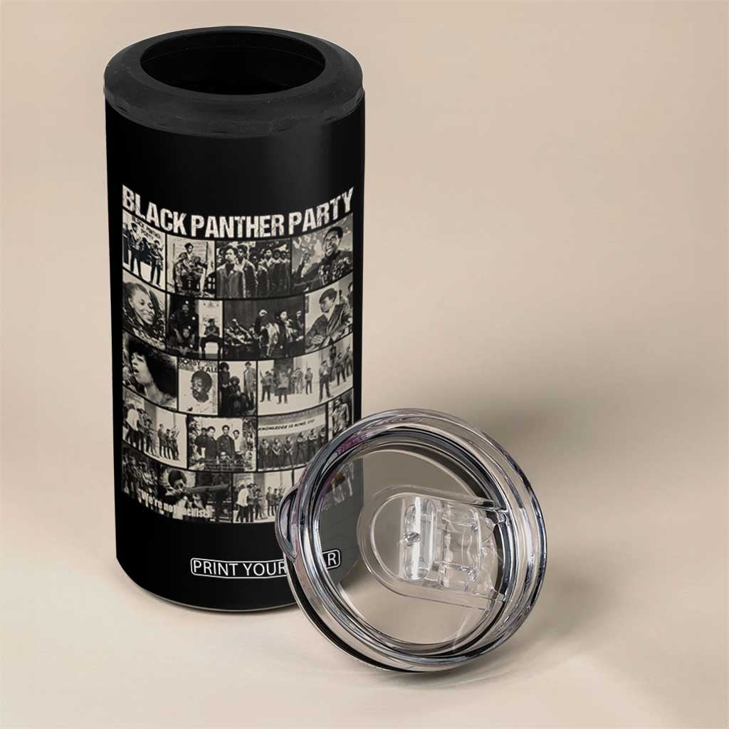Vintage Black Panther Party 4 in 1 Can Cooler Tumbler Huey P. Newton Bobby Seale Black History Month Juneteenth TS10 Print Your Wear