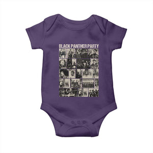 Vintage Black Panther Party Baby Onesie Huey P. Newton Bobby Seale Black History Month Juneteenth TS10 Purple Print Your Wear