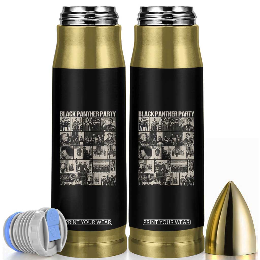 Vintage Black Panther Party Bullet Tumbler Huey P. Newton Bobby Seale Black History Month Juneteenth TS10 Black Print Your Wear