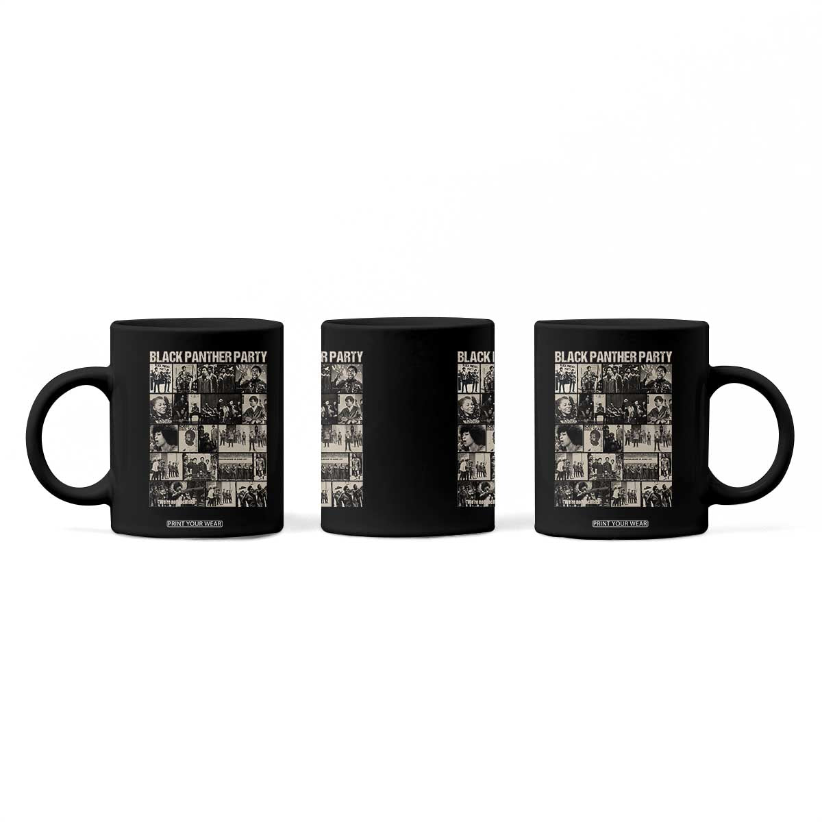 Vintage Black Panther Party Coffee Mug Huey P. Newton Bobby Seale Black History Month Juneteenth TS10 Print Your Wear