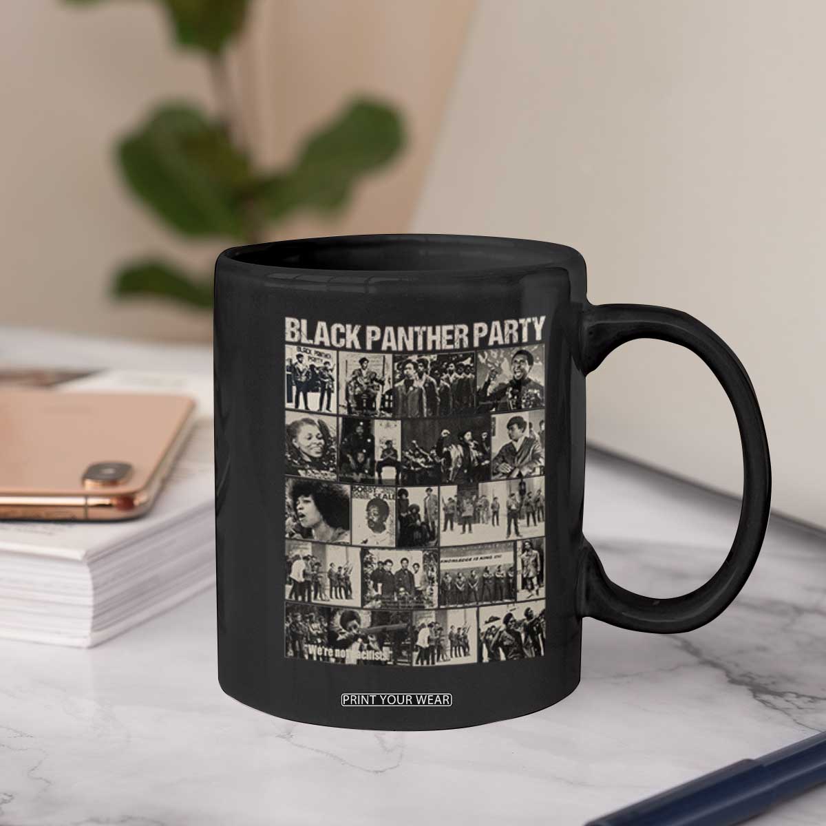 Vintage Black Panther Party Coffee Mug Huey P. Newton Bobby Seale Black History Month Juneteenth TS10 Print Your Wear
