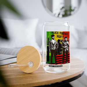 Vintage Black Panther Party Glass Can Black History Self Defense Huey Newton Bobby Seale TS10 Print Your Wear