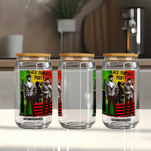 Vintage Black Panther Party Glass Can Black History Self Defense Huey Newton Bobby Seale TS10 Print Your Wear