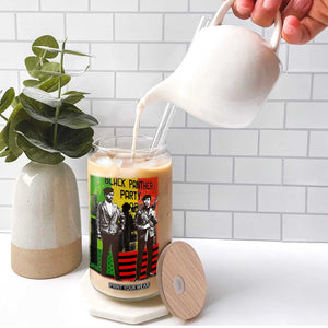 Vintage Black Panther Party Glass Can Black History Self Defense Huey Newton Bobby Seale TS10 Print Your Wear