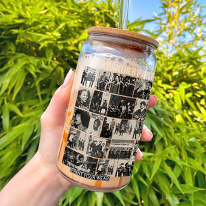 Vintage Black Panther Party Glass Can Huey P. Newton Bobby Seale Black History Month Juneteenth TS10 Print Your Wear
