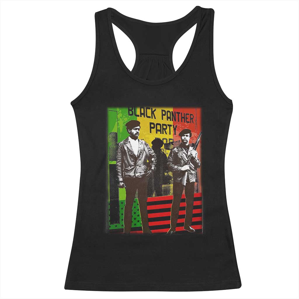 Vintage Black Panther Party Racerback Tank Top Black History Self Defense Huey Newton Bobby Seale TS10 Black Print Your Wear