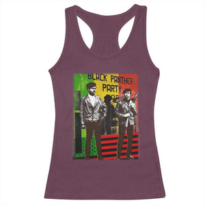 Vintage Black Panther Party Racerback Tank Top Black History Self Defense Huey Newton Bobby Seale TS10 Maroon Print Your Wear
