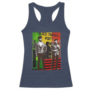 Vintage Black Panther Party Racerback Tank Top Black History Self Defense Huey Newton Bobby Seale TS10 Navy Print Your Wear