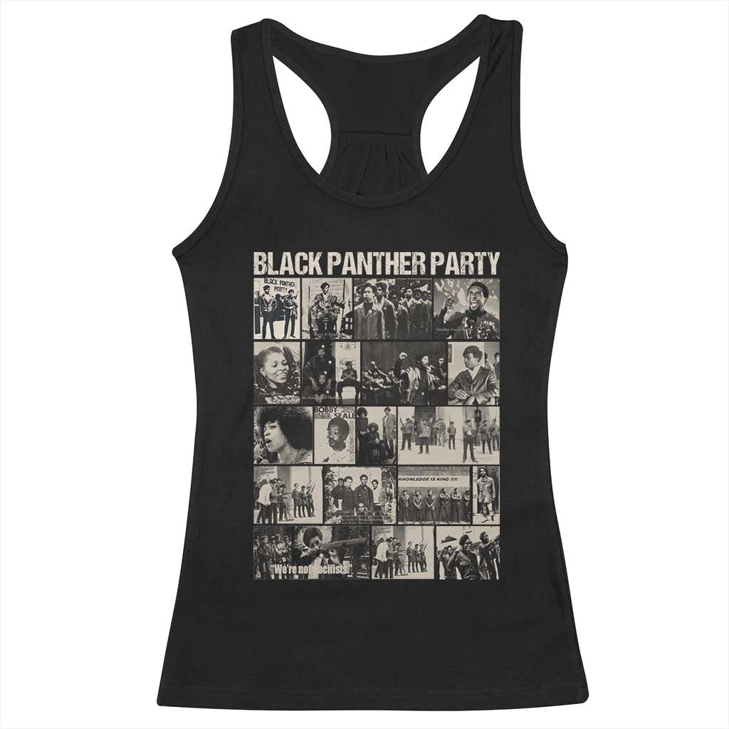 Vintage Black Panther Party Racerback Tank Top Huey P. Newton Bobby Seale Black History Month Juneteenth TS10 Black Print Your Wear