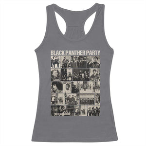 Vintage Black Panther Party Racerback Tank Top Huey P. Newton Bobby Seale Black History Month Juneteenth TS10 Charcoal Print Your Wear