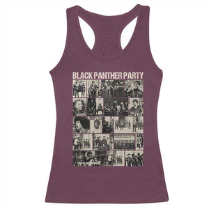 Vintage Black Panther Party Racerback Tank Top Huey P. Newton Bobby Seale Black History Month Juneteenth TS10 Maroon Print Your Wear