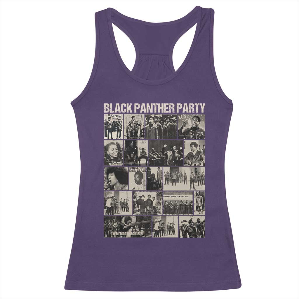Vintage Black Panther Party Racerback Tank Top Huey P. Newton Bobby Seale Black History Month Juneteenth TS10 Purple Print Your Wear