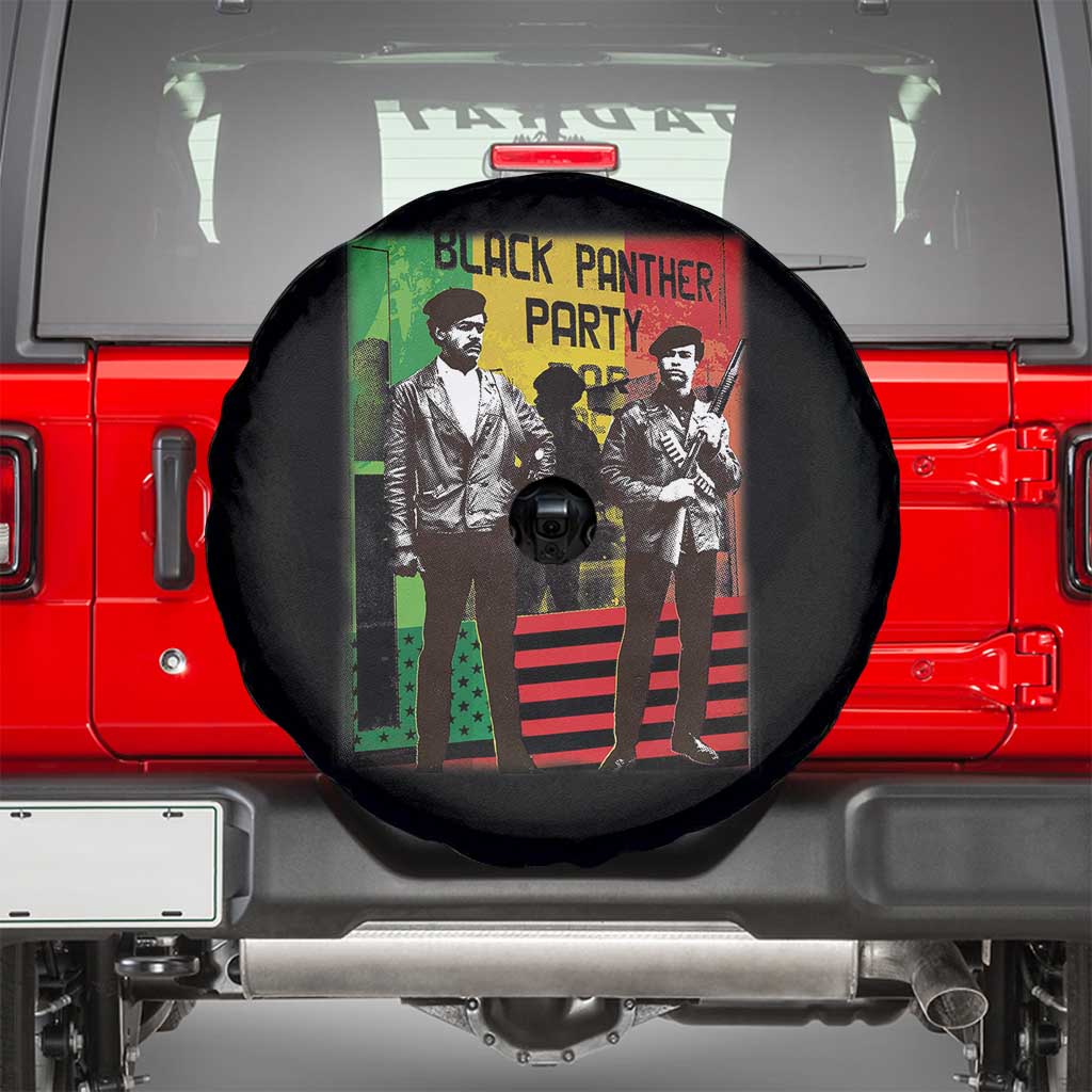 Vintage Black Panther Party Spare Tire Cover Black History Self Defense Huey Newton Bobby Seale TS10 Black Print Your Wear