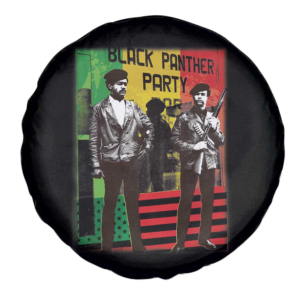Vintage Black Panther Party Spare Tire Cover Black History Self Defense Huey Newton Bobby Seale TS10 Print Your Wear