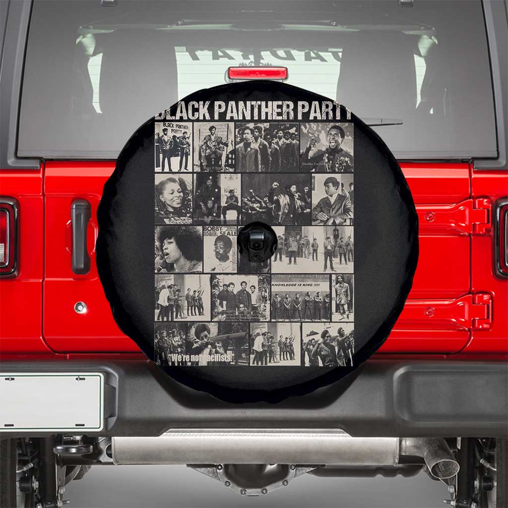 Vintage Black Panther Party Spare Tire Cover Huey P. Newton Bobby Seale Black History Month Juneteenth TS10 Black Print Your Wear