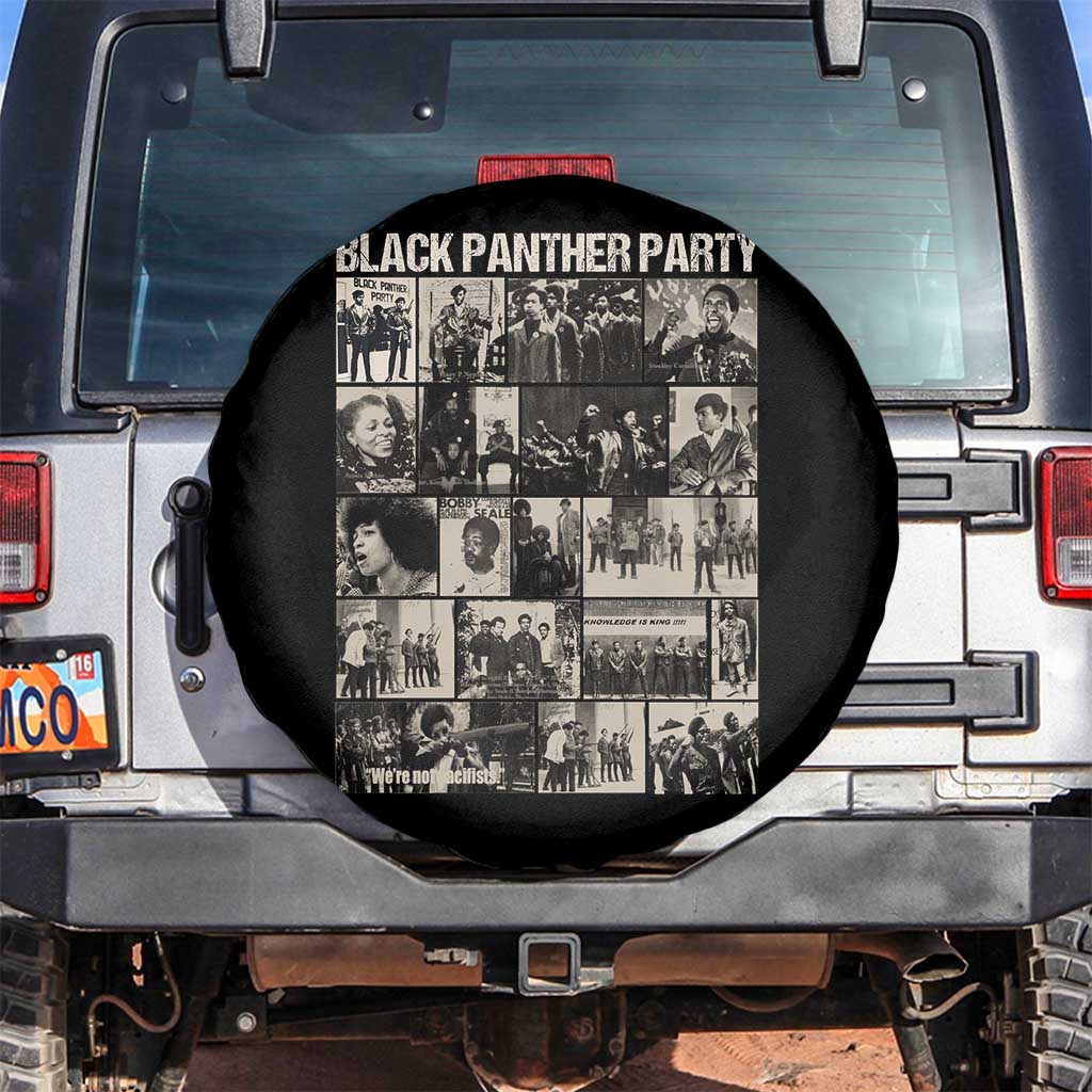 Vintage Black Panther Party Spare Tire Cover Huey P. Newton Bobby Seale Black History Month Juneteenth TS10 No hole Black Print Your Wear