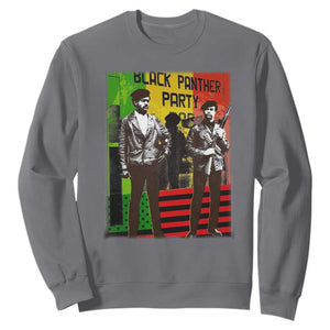 Vintage Black Panther Party Sweatshirt Black History Self Defense Huey Newton Bobby Seale TS10 Charcoal Print Your Wear