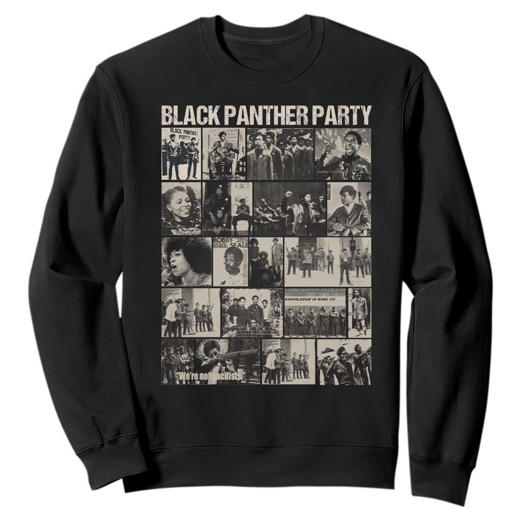 Vintage Black Panther Party Sweatshirt Huey P. Newton Bobby Seale Black History Month Juneteenth TS10 Black Print Your Wear