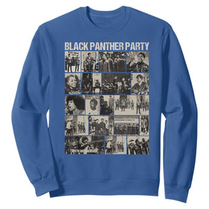 Vintage Black Panther Party Sweatshirt Huey P. Newton Bobby Seale Black History Month Juneteenth TS10 Royal Blue Print Your Wear