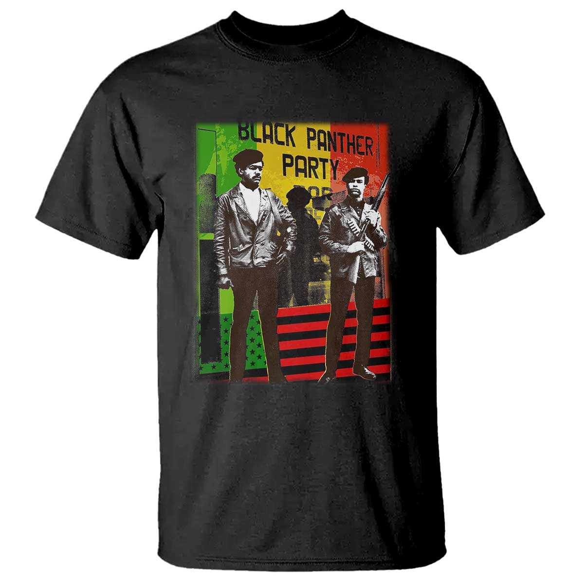 Vintage Black Panther Party T Shirt Black History Self Defense Huey Newton Bobby Seale TS10 Black Print Your Wear