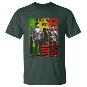 Vintage Black Panther Party T Shirt Black History Self Defense Huey Newton Bobby Seale TS10 Dark Forest Green Print Your Wear