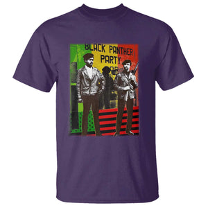 Vintage Black Panther Party T Shirt Black History Self Defense Huey Newton Bobby Seale TS10 Purple Print Your Wear