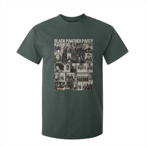 Vintage Black Panther Party T Shirt For Kid Huey P. Newton Bobby Seale Black History Month Juneteenth TS10 Dark Forest Green Print Your Wear