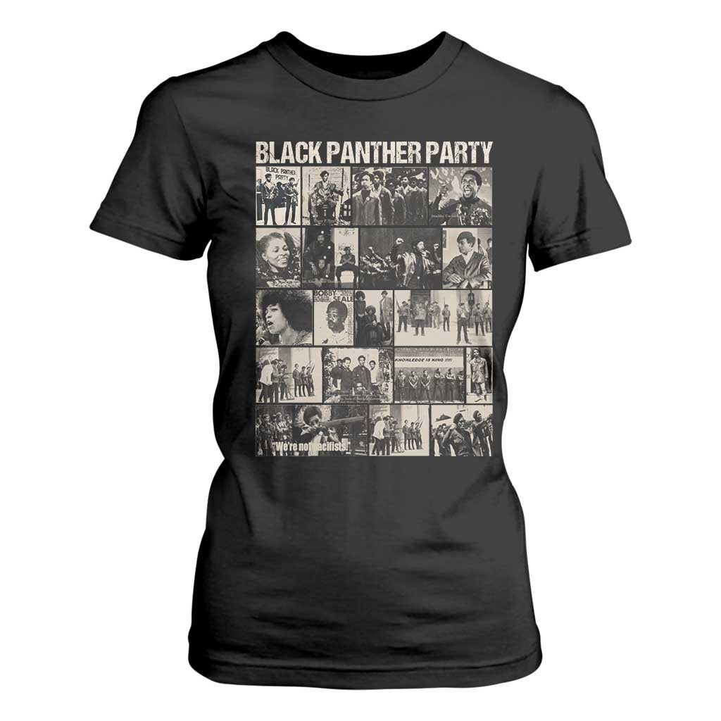 Vintage Black Panther Party T Shirt For Women Huey P. Newton Bobby Seale Black History Month Juneteenth TS10 Black Print Your Wear