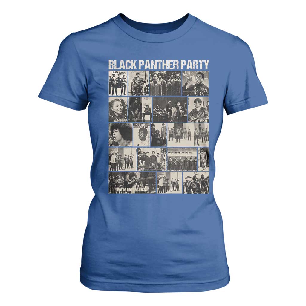 Vintage Black Panther Party T Shirt For Women Huey P. Newton Bobby Seale Black History Month Juneteenth TS10 Royal Blue Print Your Wear