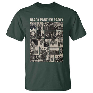 Vintage Black Panther Party T Shirt Huey P. Newton Bobby Seale Black History Month Juneteenth TS10 Dark Forest Green Print Your Wear