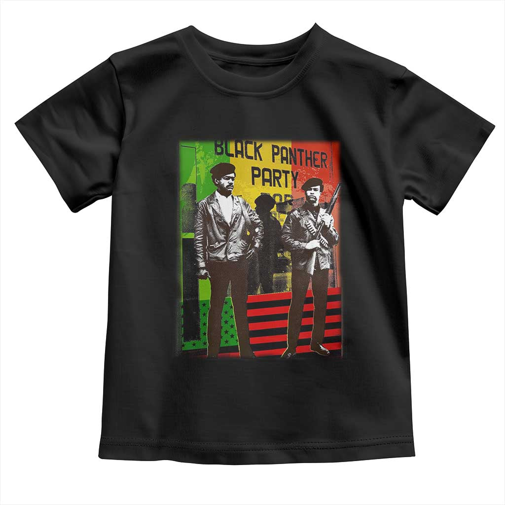Vintage Black Panther Party Toddler T Shirt Black History Self Defense Huey Newton Bobby Seale TS10 Black Print Your Wear