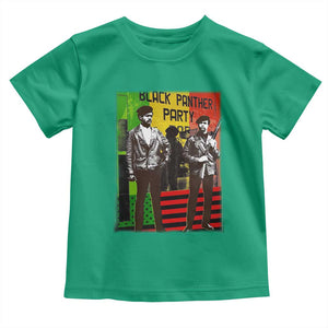 Vintage Black Panther Party Toddler T Shirt Black History Self Defense Huey Newton Bobby Seale TS10 Irish Green Print Your Wear