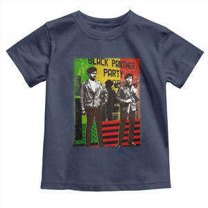 Vintage Black Panther Party Toddler T Shirt Black History Self Defense Huey Newton Bobby Seale TS10 Navy Print Your Wear