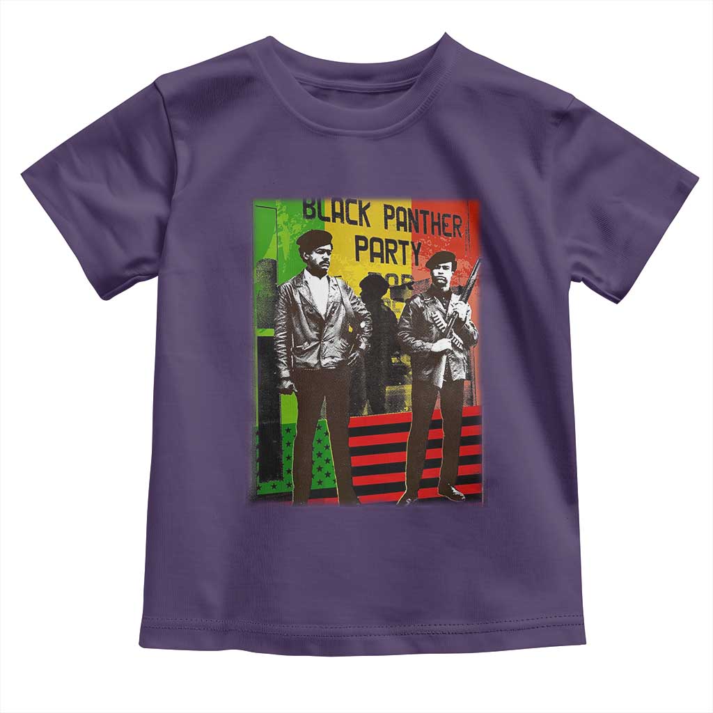 Vintage Black Panther Party Toddler T Shirt Black History Self Defense Huey Newton Bobby Seale TS10 Purple Print Your Wear