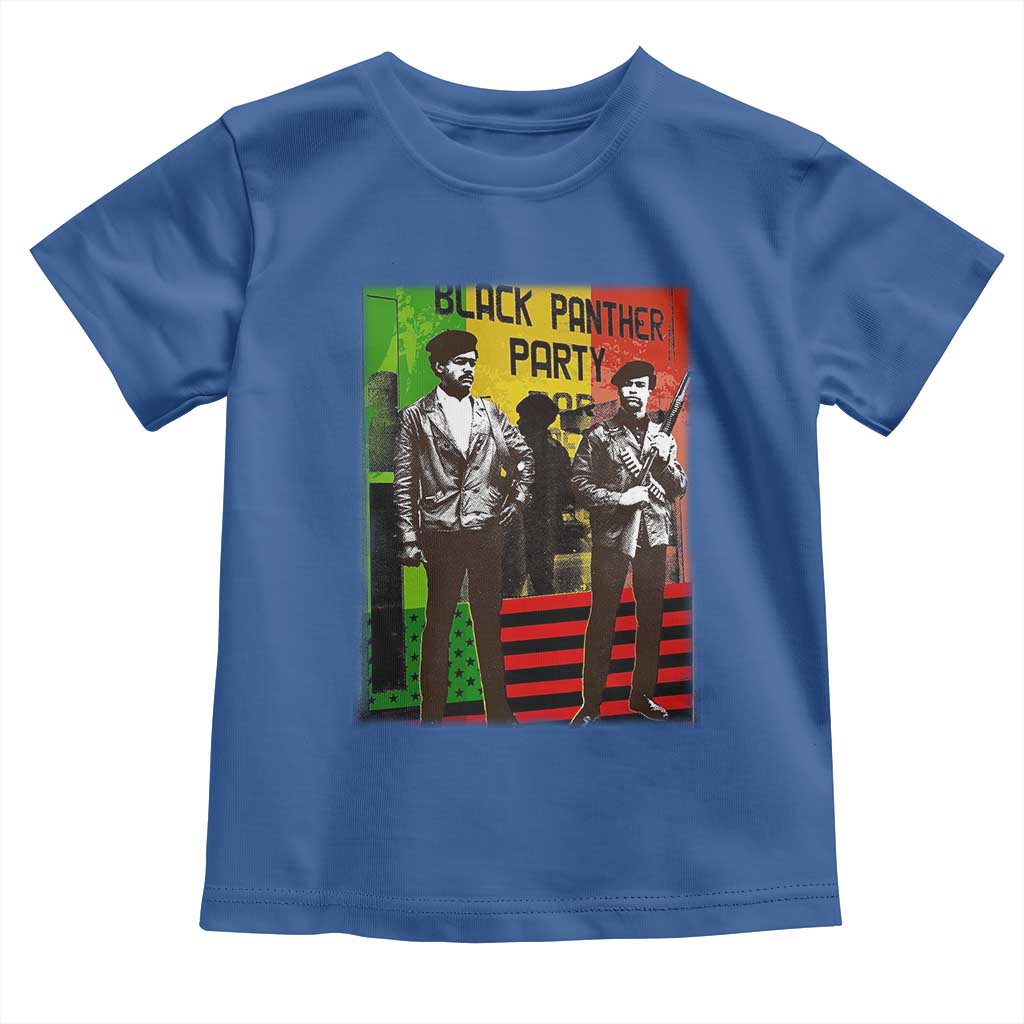 Vintage Black Panther Party Toddler T Shirt Black History Self Defense Huey Newton Bobby Seale TS10 Royal Blue Print Your Wear