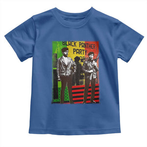 Vintage Black Panther Party Toddler T Shirt Black History Self Defense Huey Newton Bobby Seale TS10 Royal Blue Print Your Wear