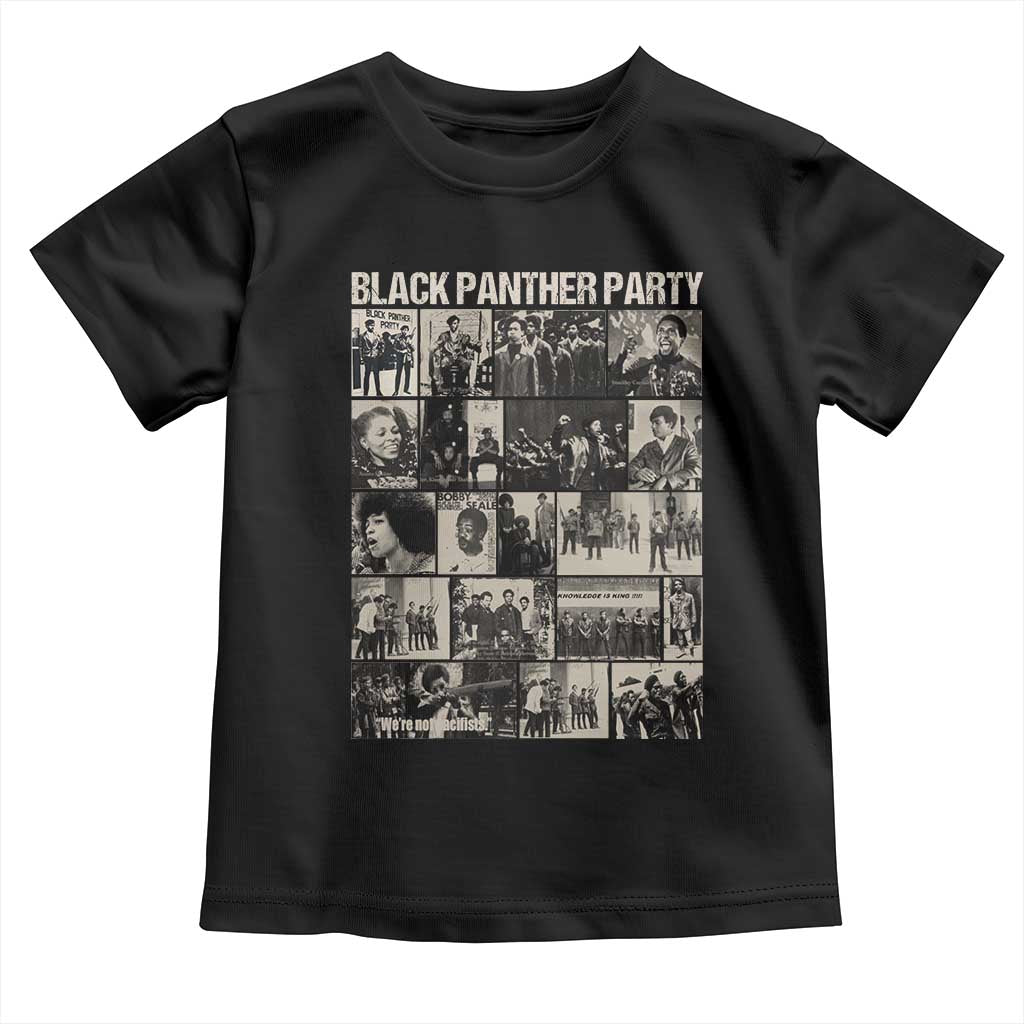 Vintage Black Panther Party Toddler T Shirt Huey P. Newton Bobby Seale Black History Month Juneteenth TS10 Black Print Your Wear