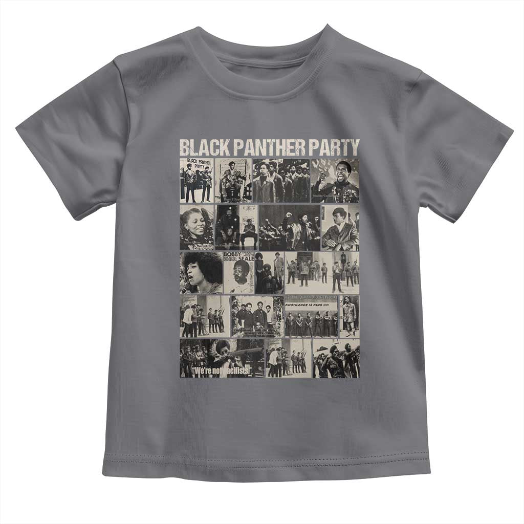 Vintage Black Panther Party Toddler T Shirt Huey P. Newton Bobby Seale Black History Month Juneteenth TS10 Charcoal Print Your Wear