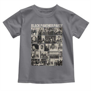 Vintage Black Panther Party Toddler T Shirt Huey P. Newton Bobby Seale Black History Month Juneteenth TS10 Charcoal Print Your Wear