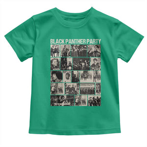 Vintage Black Panther Party Toddler T Shirt Huey P. Newton Bobby Seale Black History Month Juneteenth TS10 Irish Green Print Your Wear