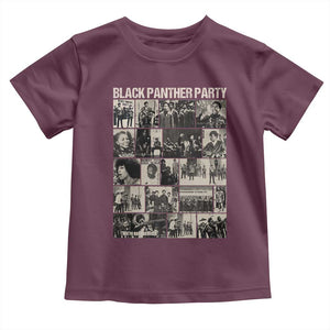 Vintage Black Panther Party Toddler T Shirt Huey P. Newton Bobby Seale Black History Month Juneteenth TS10 Maroon Print Your Wear