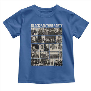 Vintage Black Panther Party Toddler T Shirt Huey P. Newton Bobby Seale Black History Month Juneteenth TS10 Royal Blue Print Your Wear