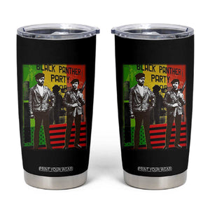 Vintage Black Panther Party Tumbler Cup Black History Self Defense Huey Newton Bobby Seale TS10 Black Print Your Wear