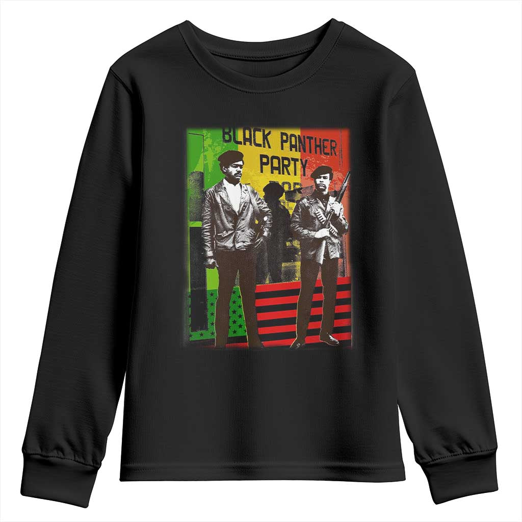 Vintage Black Panther Party Youth Sweatshirt Black History Self Defense Huey Newton Bobby Seale TS10 Black Print Your Wear