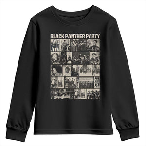 Vintage Black Panther Party Youth Sweatshirt Huey P. Newton Bobby Seale Black History Month Juneteenth TS10 Black Print Your Wear
