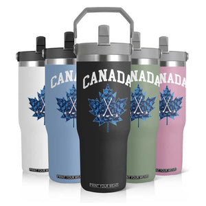 Vintage Canada Hockey Flip Straw Tumbler Maple Leafs TS10 Print Your Wear