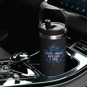 Vintage Canada Hockey Flip Straw Tumbler Toronto Just Once Before I Die Maple Leafs TS10 Print Your Wear