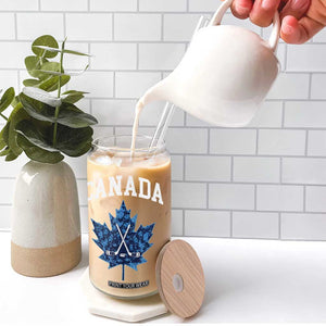 Vintage Canada Hockey Glass Can Maple Leafs TS10 Print Your Wear